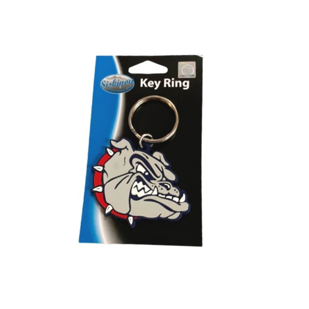 GEORGIA BULLDOGS 3D PVC Soft Rubber Logo Keychain Keyring